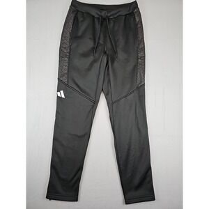adidas Black Joggers with Patterned Panels